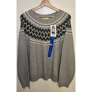 Weatherproof Vintage‎ Gray Ladies Sweater Size Large / New With Tags